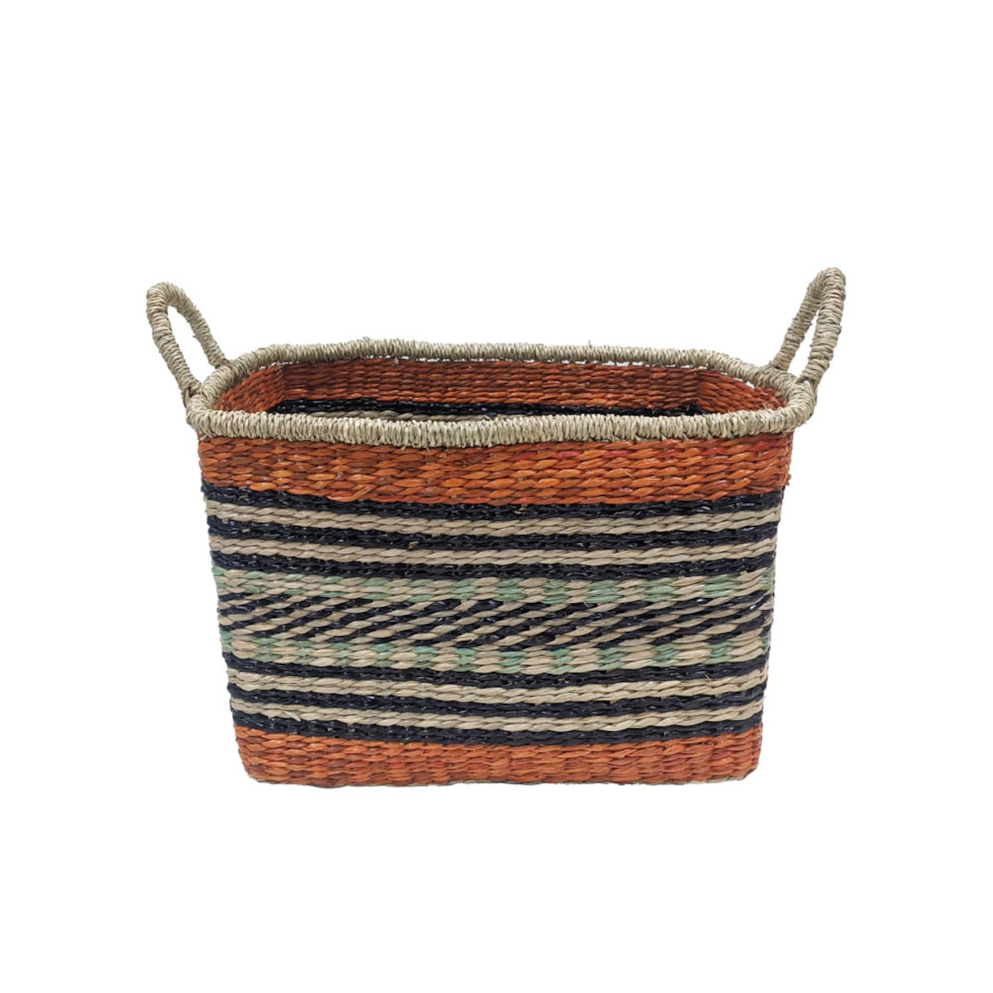 Multicolor Seagrass Tote Basket by Ashland